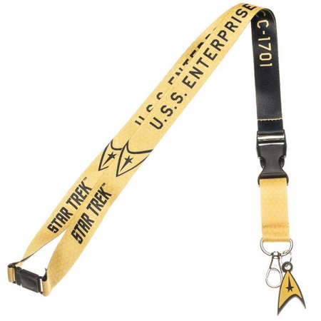 STAR TREK Yellow Comic Lanyard 42675